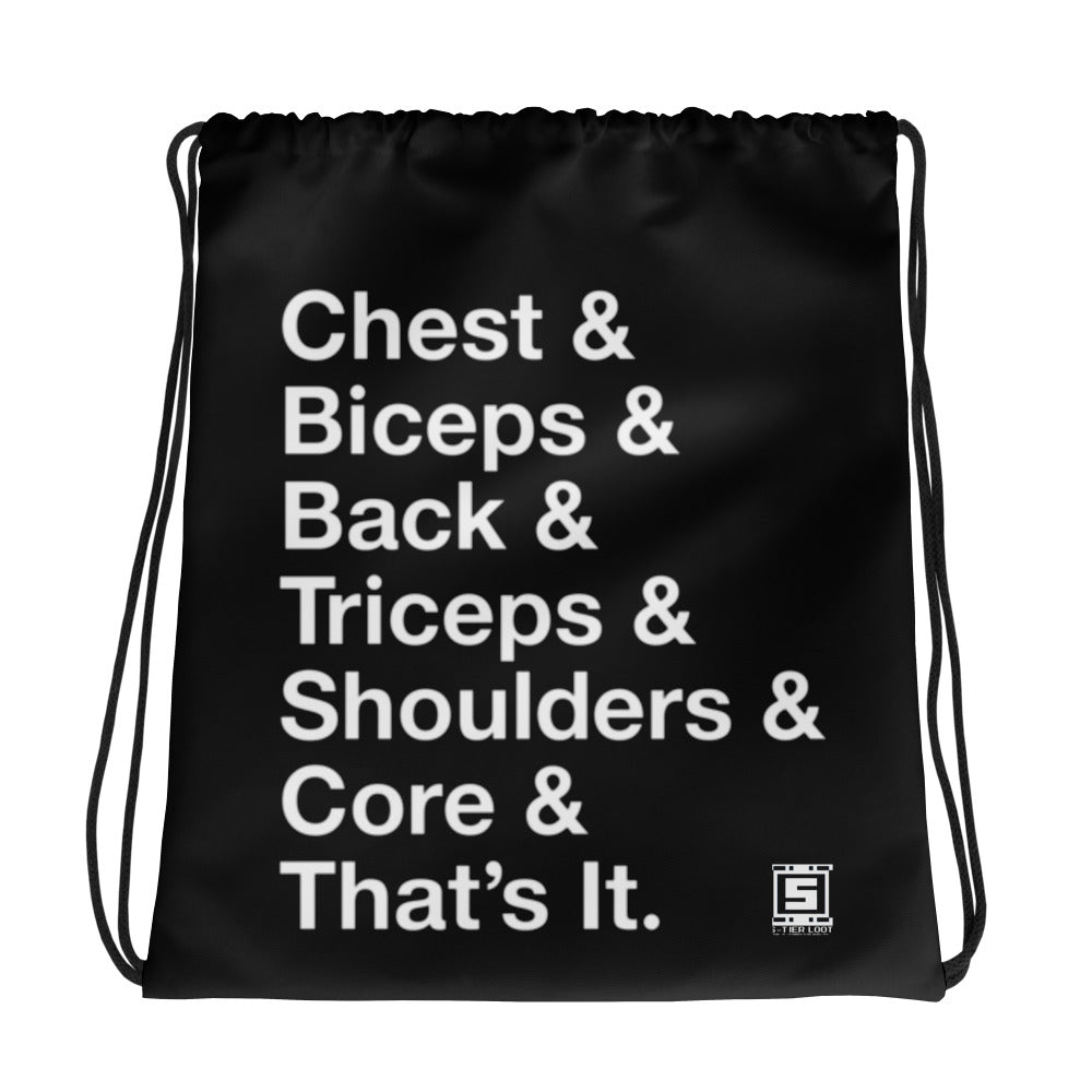The Perfect Workout Drawstring Bag