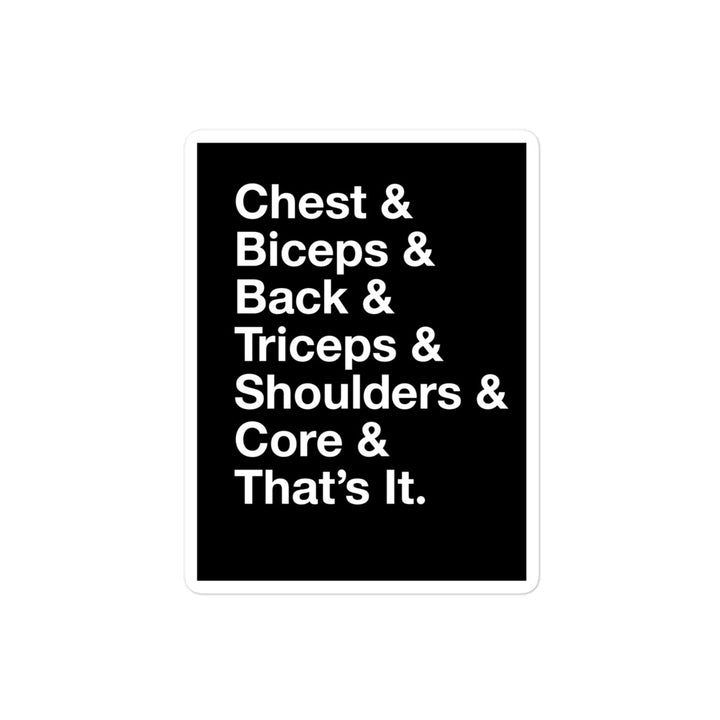 Chest & Bis Stickers